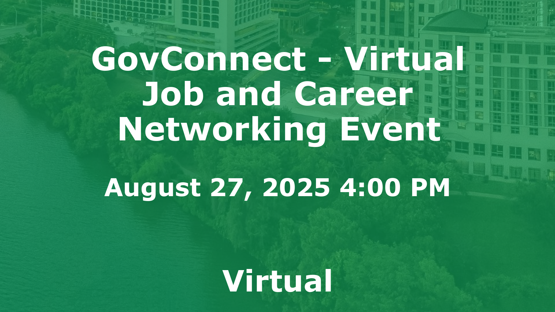 GovConnect - Virtual Job and Career Networking Event event image